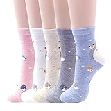 Womens Cute Japan Animation Cartoon Socks, Crazy and Funny Cotton Sock for women Made in Korea Free Size Set