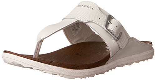 Merrell Women's Around Town Post Print Athletic Sandal, White, 7 M US