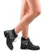 ROF Women's Lace-up Combat Military Inspired Sweater Knit Folded Cuff Mid-Calf Ankle Booties