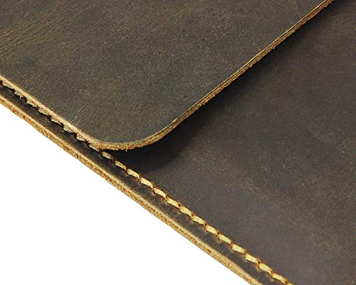 Distressed Leather Kindle Paperwhite Cover Case Vintage Retro Cow Leather Sleeve Case Cover for Kindle Voyage