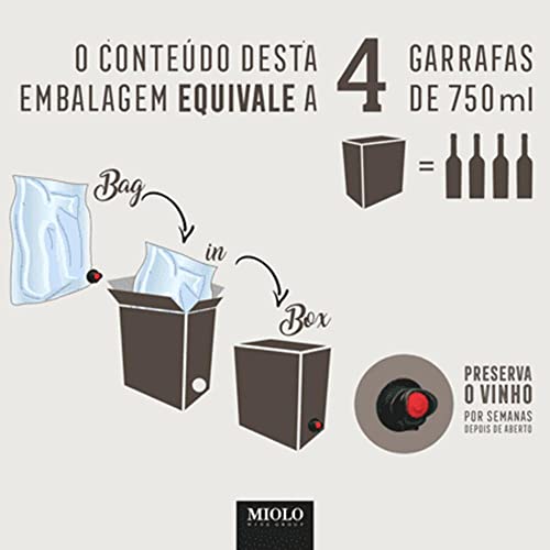 Vinho Miolo Seleção Branco Seco Chardonnay / Viognier Box 3LTS