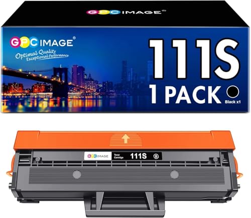 GPC Image Compatible Samsung D111S Toner Cartridges (1 Black) for Samsung Xpress SL M2070FW M2026W M2070W M2026 M2022W M2070 M2022 M2020 M2020W M2021 M2071 M2070F M2070F M220 071FH M2021W M2071W Printer