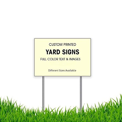 Banner Buzz Make It Visible Custom Yard Sign With Metal Stakes