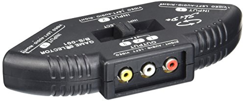 Cable N Wireless 3-Way Audio Video RCA Composite AV Video Game Selector Switch Box Splitter
