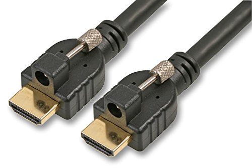 PRO SIGNAL HDMI Male to Male Lead with Locking Screws, 5m Black, Secure Fit, Gold Plated Connectors – PSG08061
