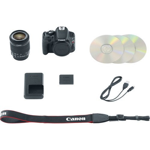 Canon EOS Rebel SL1 18.0 MP CMOS Digital SLR with 18-55mm EF-S is STM Lens Black