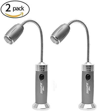 JIAFENG Grill Light, Magnetic Ultra-Bright Barbecue Grill Light 3 Modes with Super Bright LED Lights, 360°Flexible Goose-Neck Adjustable BBQ Light for Grilling for Outdoor Grill Party (2 Pack)