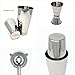 4 Piece Boston Shaker Set By BARMIXXO/150+ Drink Cocktail Recipe (Ebook)/Bartender Tools For Professional and Home Bar/Jigger and Strainer