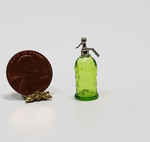 Miniature Artisan Green Glass Soda Syphon by Philip Grenyer
