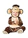InCharacter Costumes Baby's Mischievous Monkey Costume, Tan, X-Small