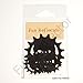 Black Skull Cog Bicycle Reflective Reflector Sticker Decal by Fun Reflector