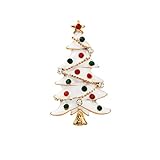 GBSELL Christmas Brooches XMAS Tree Pin Snowman Brooch Jewelry for Women Men (B)