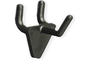 Azar Displays 800071-BLK 1-Inch Plastic Hook, 50-Pack , Black