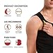 Cimkiz Mens Sauna Vest Sweat Body Shaper Slimming Waist Trainer Neoprene Tank Top Shapewear Shirt Workout Suit no Zip Black XXXL