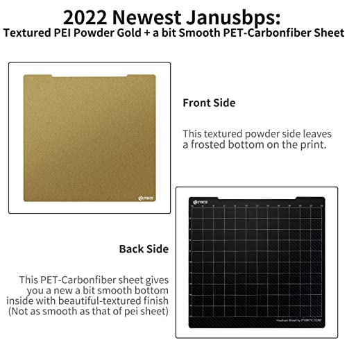 FYSETC Prusa Build Plate MK52 MK3S+ MK4 Spring Steel Surface Textured PEI+ PETCF DoubleSided