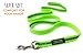 Mighty Paw Waterproof Dog Leash - Smell-Proof Pet Lead Against Dog Foot Smell - Ideal Nylon Reflective Leash for Swimming - Camping - Hiking - Reflective Safety Stripe - 6 Foot - Green
