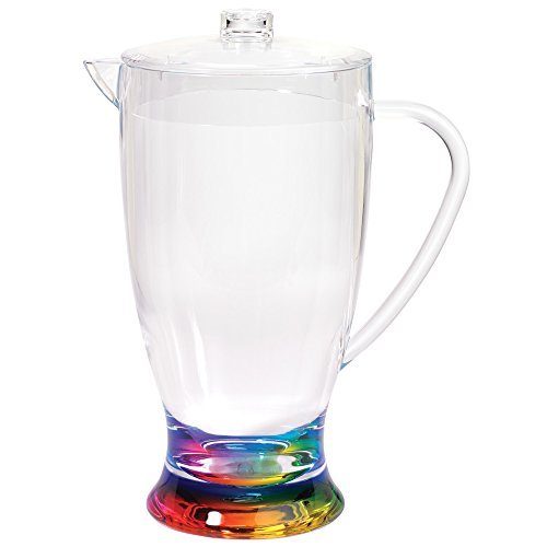 Merritt Rainbow Teardrop 2.5-Quart Acrylic Pitcher Merritt Rainbow Teardrop 2.5-Quart Acrylic Pitcher
