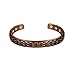 Accents Kingdom Magnetic Copper Therapy Arthritis Relief Golf Cuff Bangle Bracelet, Basket Weave