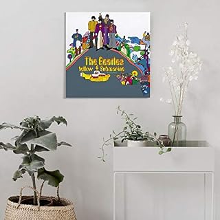 XYDQ Poster sur toile The Beatles Yellow Submarine Cover 1 décoration murale moderne pour chambre de famille 50 x 50 cm - Les Beatles, Paul McCartney, John Lennon, RIngo Starr, George Harrison XYDQ Poster sur toile The Beatles Yellow Submarine Cover 1 décoration murale moderne pour chambre de famille 50 x 50 cm – Image 4