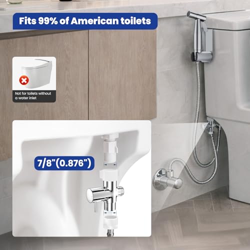 BRITULIF Handheld Bidet Sprayer for Toilet, Adjustable Pressure, Jet Spray photo 8