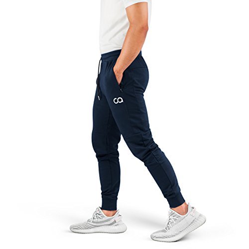 Contour Men’s Sweatpants with Pockets Zipper, Cruise Sweatpants for Men, Joggers for Men Slim Fit, Mens Joggers for Workout