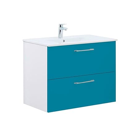 Randalco 80 Cm H Series Modern Bathroom Vanity Cabinet Set Blue