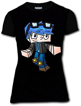 Women Short Sleeve Tube Heroes Dan TDM 3D Printed T-Shirt Fashion Summer Tops Tee M