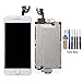 cellphoneage® New LCD Touch Screen Replacement Full Set With Frame Display Digitizer Full Assembly with Home Button and Camera + Free Tool Kits for iPhone 6 Plus 5.5 Inch (White)
