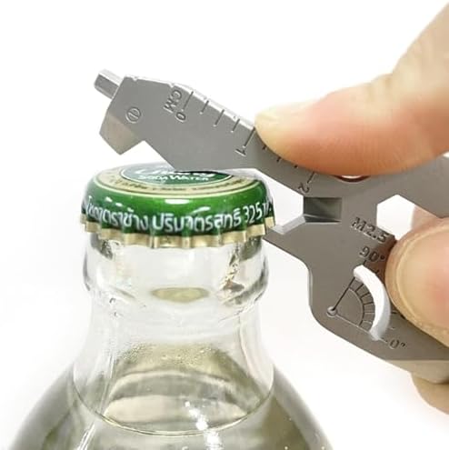 Schlüsselanhänger Multitool, 24-in-1 Wunderkey, Hochwertiger Edelstahl, Tragbares Werkzeug für Outdoor, Camping, Radfahren, Bergsteigen – Kompakt & Vielseitig
