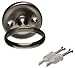 Taymor Round Hair Dryer Holder, Satin Nickel