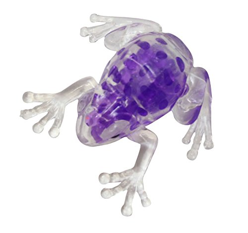 Small Cute Frog Water Bead Filled Squeeze Stress Ball - Squishy Toy - Sensory Fidget (Teal)