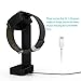 Pebble Time Stand Charger Cradle, XIEMIN Replacement USB Charging Station Matte Surface Dock for Pebble Time Watch (Black)