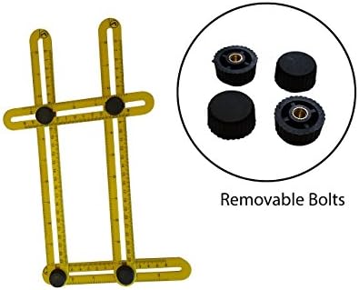 Angleizer Template Tool Angle Ruler Floor Tile Measure Multi Angles Angle-izer Shape and Angles Measuring Great for Woodwork Handyman Craftsmen and Builders