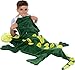 Silver Lilly Animal Blanket - Plush Animal Tail Sleeping Bag Blanket for Kids (Crocodile)