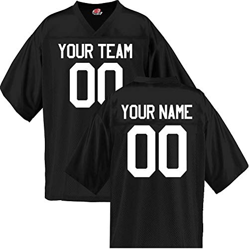 Custom Football Jersey for Youth and Adult you Design Online in Adult X-Large in Black