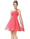 Ever Pretty One Shoulder Ruched Empire Waist Bridesmaids Dress 03537