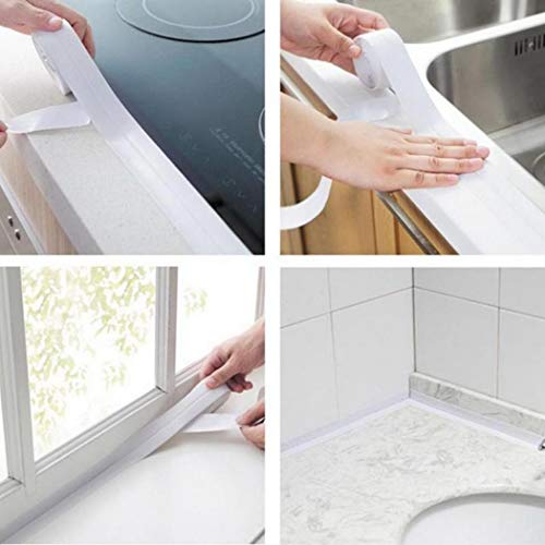 Kaimu Kitchen Bathroom Wall Sealing Tape Waterproof Mold Proof Adhesive Tape Masking Tape - Thumbnail 3