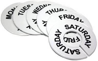 RDR-2 Round Rack Divider - Days of The Week (Mon-Sat)