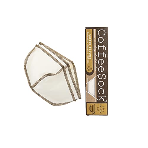 CoffeeSock Reusable Coffee Filters Kalita Wave 185 (2 Filters