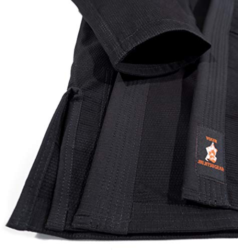 Your Jiu Jitsu Gear Brazilian Jiu Jitsu Premium 450 Black BJJ Uniform A2 Your Jiu Jitsu Gear Brazilian Jiu Jitsu Premium 450 Black BJJ Uniform A2