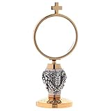 Holyart Chapel Monstrance with Ears of Wheat, Brass