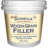 Water-Based Wood &amp; Grain Filler (Trowel Ready) - Maple/Birch/Pine - 1 Quart by Goodfilla | Replace Every Filler &amp; Putty | Repairs, Finishes &amp; Patches | Paintable, Stainable, Sandable &amp; Quick Drying