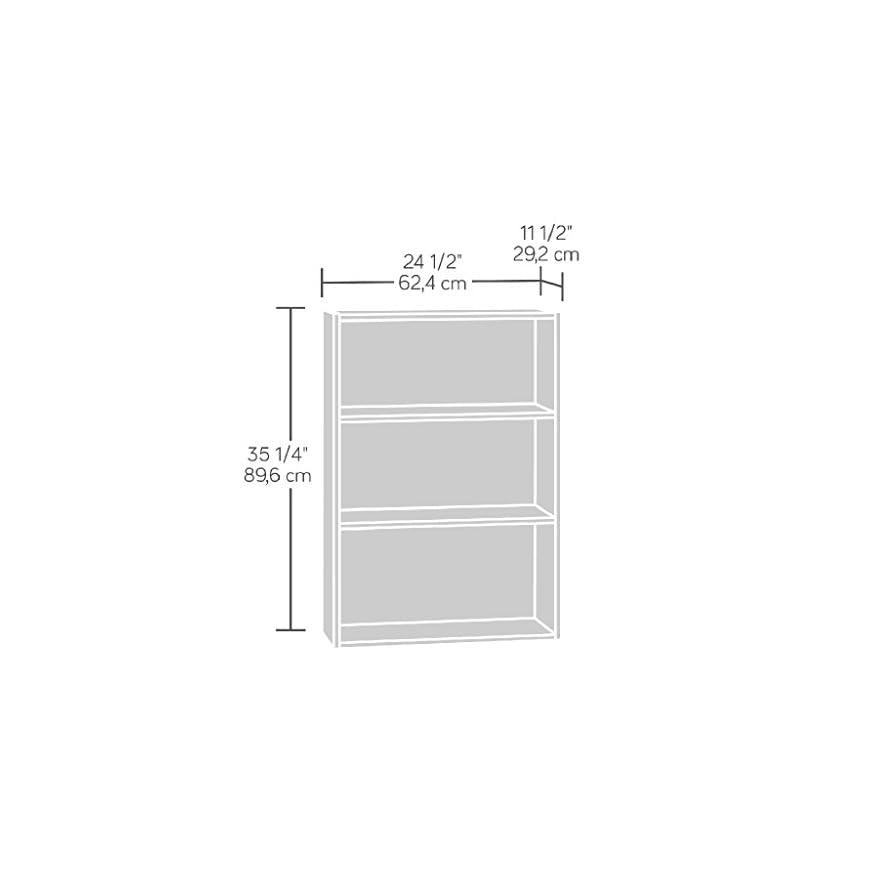 Sauder Beginnings 3Shelf Bookcase, Brook Cherry finish LAVORIST
