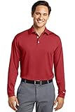 Nike Golf Long Sleeve Dri-FIT Stretch Tech Polo. 466364 - Varsity Red - 2XL