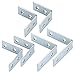 eBoot Corner Braces Angle Brackets 90 Degree Metal Corner Brackets Joint Bracket Fastener 3 Sizes with Screws
