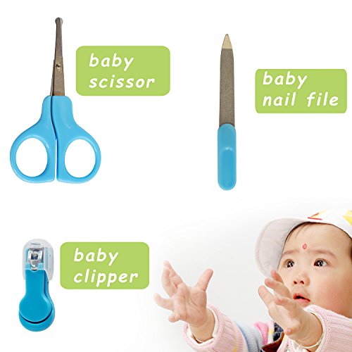 Nursery Care Kit , Grooming Kit high quality for Infants, Newborns, Kids, Boys and Girls. Includes Nail Clippers ,Scissors, Nail File ,Soft Brush, Hair Comb ,Tweezers , 9pcs - Thumbnail 5