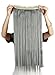 Charming Women 26 Inch 140G Long Clip in Hair Extensions One Piece Hairpiece 3/4 Half Hair Wig with 5 Clips (Gray)