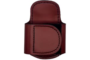 BATCLIP – Red – The Original Leather Stethoscope Holster | Handmade in Maine | Sturdy Hip Clip | No More Neck Carrying or Loss