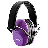 Mpow 068 Kids Ear Protection Safety Ear Muffs, NRR 25dB Noise Reduction Hearing Protection for Kids, Toddler Ear protection for Shooting Range Hunting Season for Kids Toddlers Children (Purple)