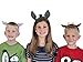 Nativity Dress Up Headband and Mask Set For Kids - Includes 3 Wise Men Beards, 3 Animals and Angel Halo